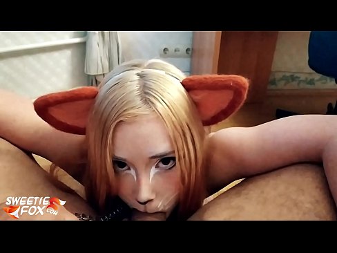 ❤️ Kitsune gleypa pikk og ásamt í munninum ❤️ Ofsagt kynlíf hjá okkur